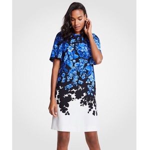 NWT ANN TAYLOR Floral Toile Flare Sleeve Dress